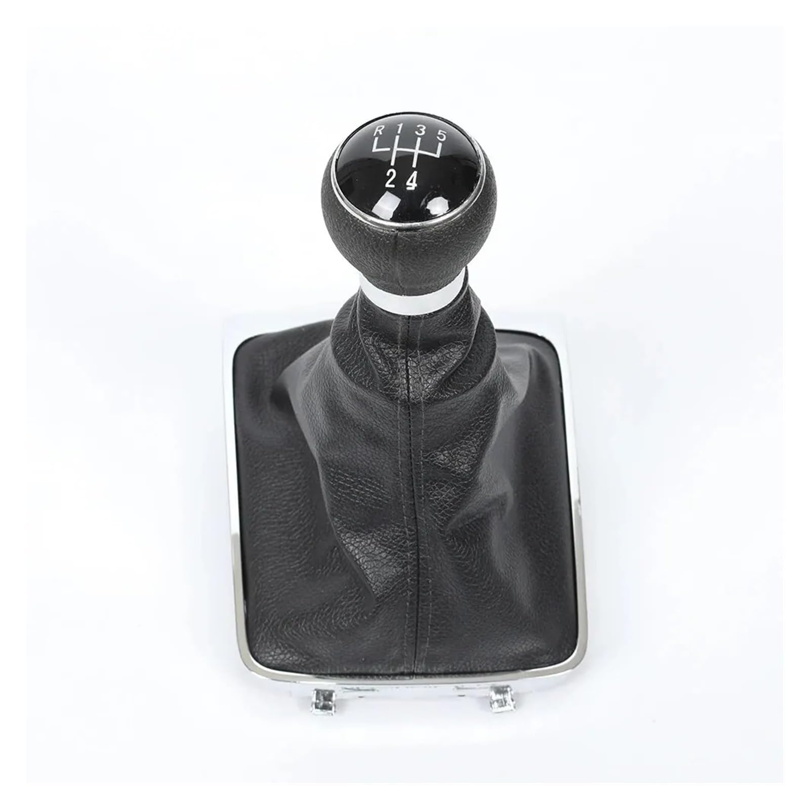 SAUANMNKTP Gearshift Knob for VW for Passat B6 2005-2012 5/6 Speed Manual Gear Shift Knob Lever Stick Shifter Gaiter(Plastic 5 Speed)