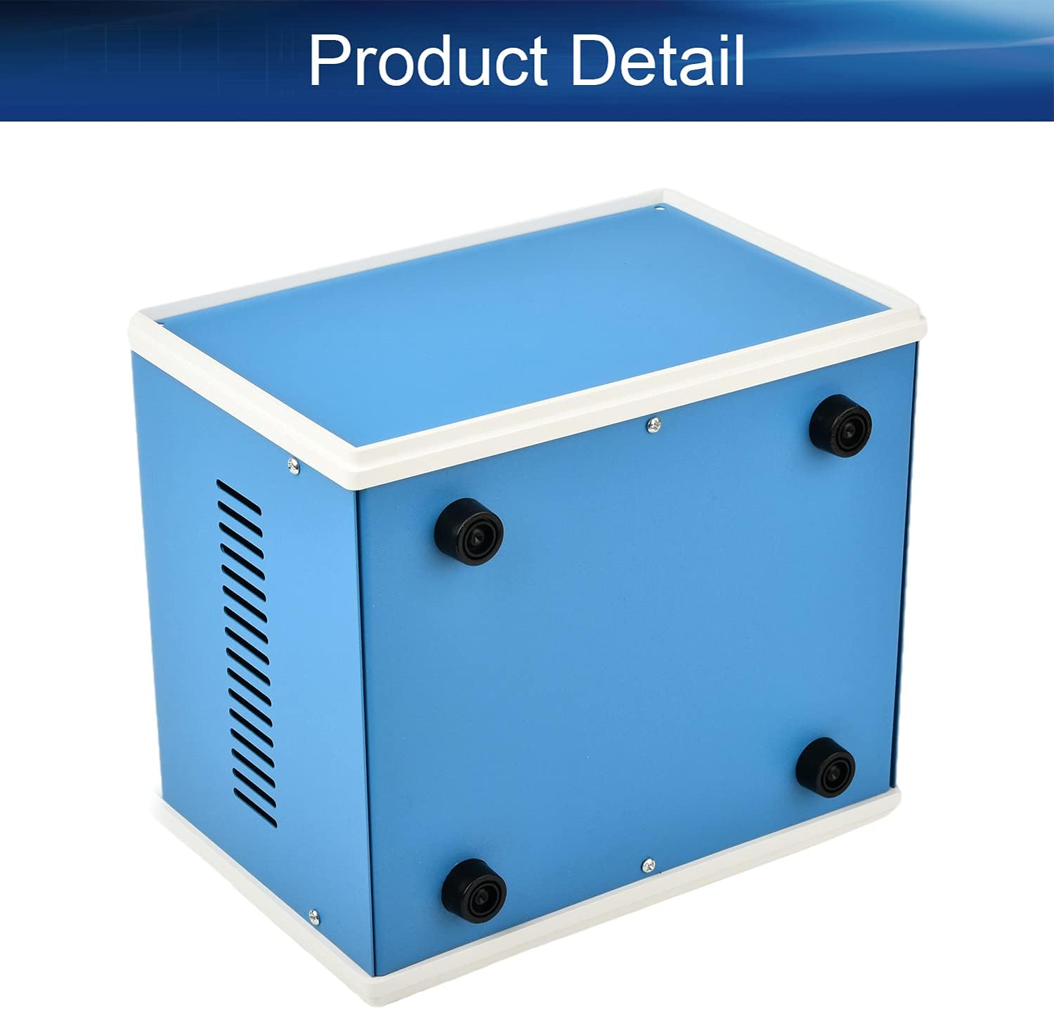 Heyiarbeit Electronic Enclosures Blue Metal Junction Box Project Box DIY Box Junction Case Enclosure Preventive Case 8.19"x7.17"x5.31"(208x182x135mm)