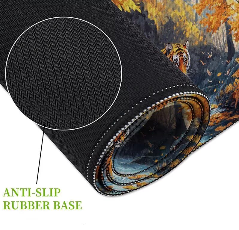 Tapis de souris XXL bords cousus pour éviter l'usure du bureau