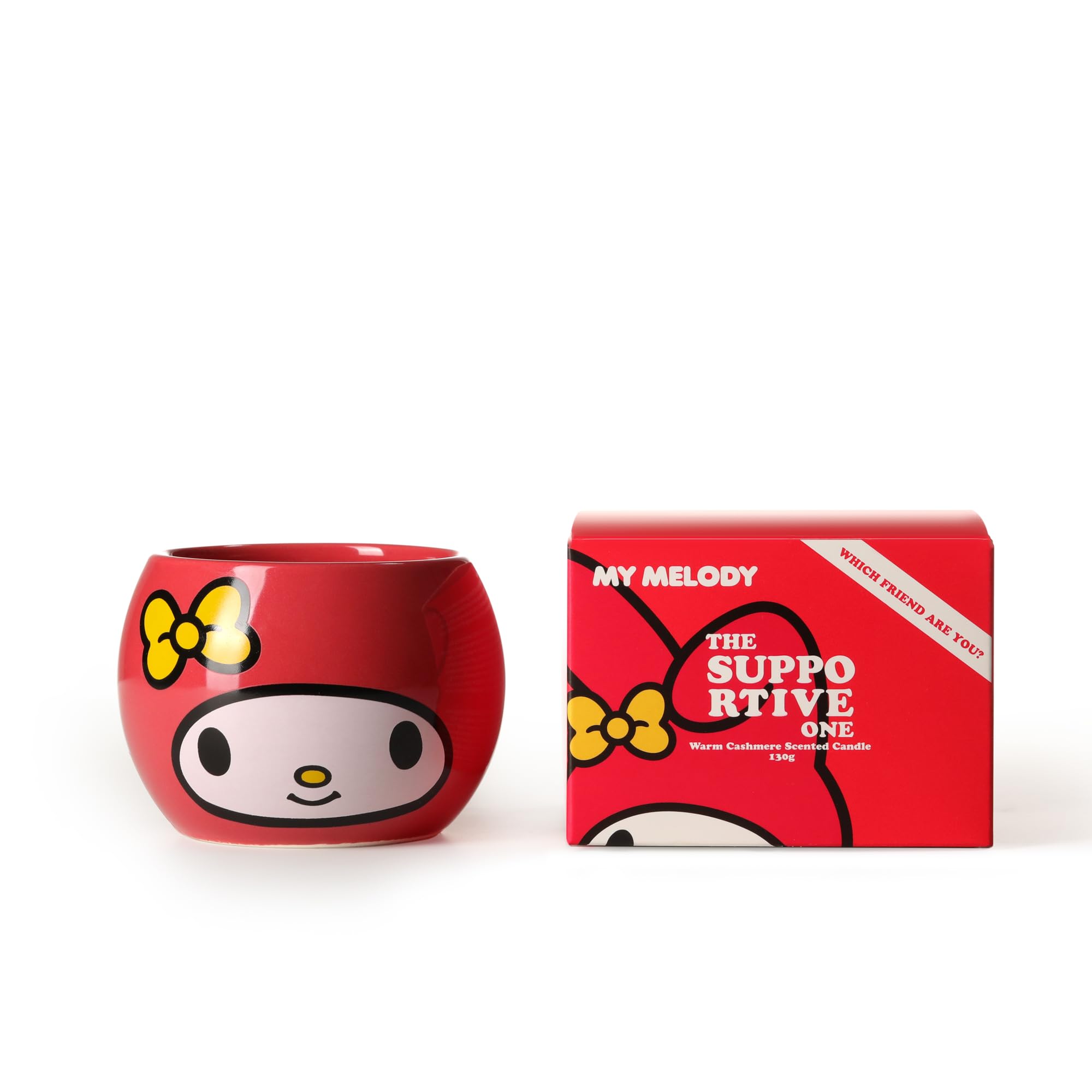 Hello Kitty & Friends Warm Cashmere Scented Candle – 1-Wick 200g Candle with Soft Comforting Fragrance, Decorative Jar for Home Ambience or Gifting