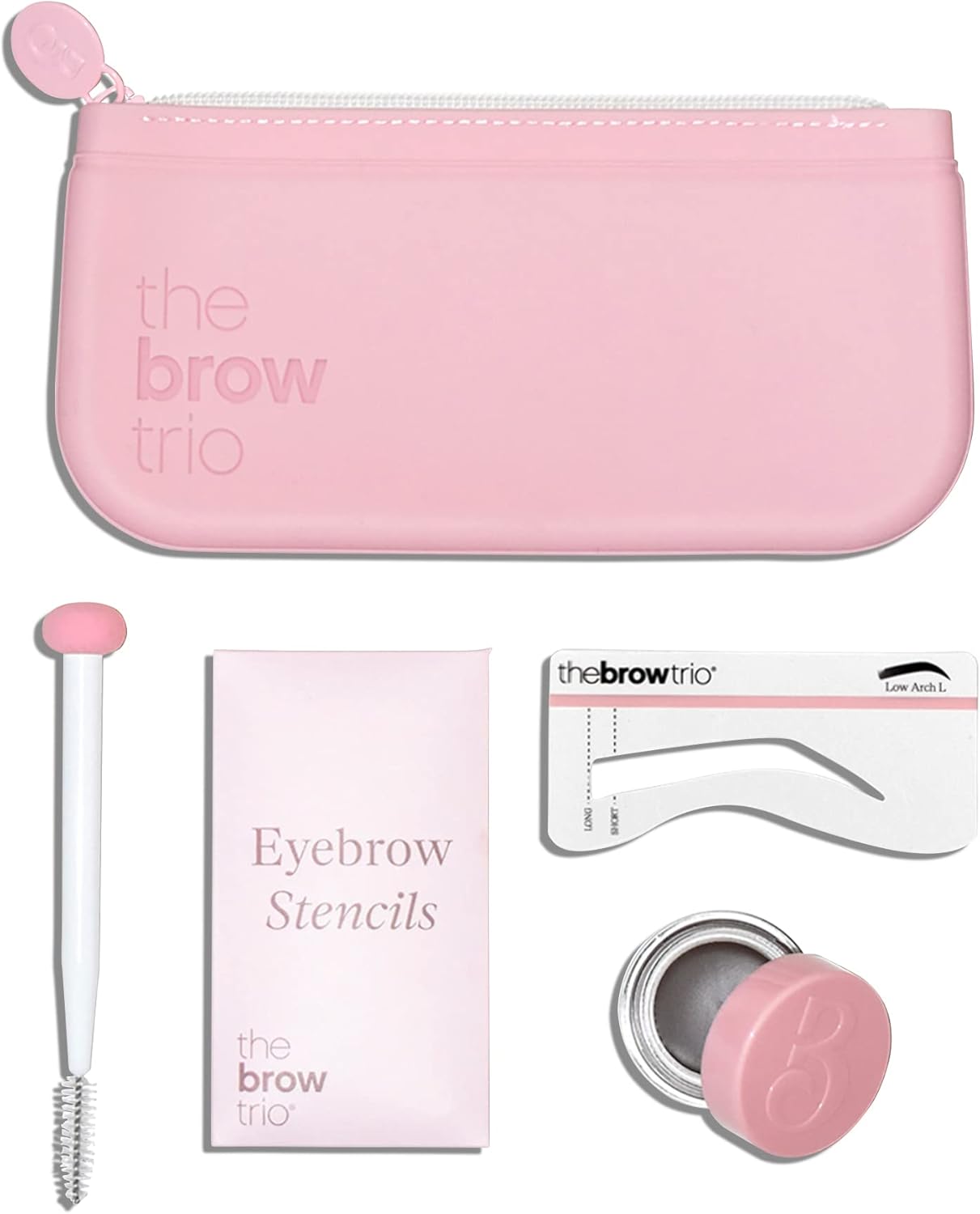 The Brow Trio™ Original Brow Stencil Kit Perfect Brows in Seconds Eyebrow Stamp Stencil Kit