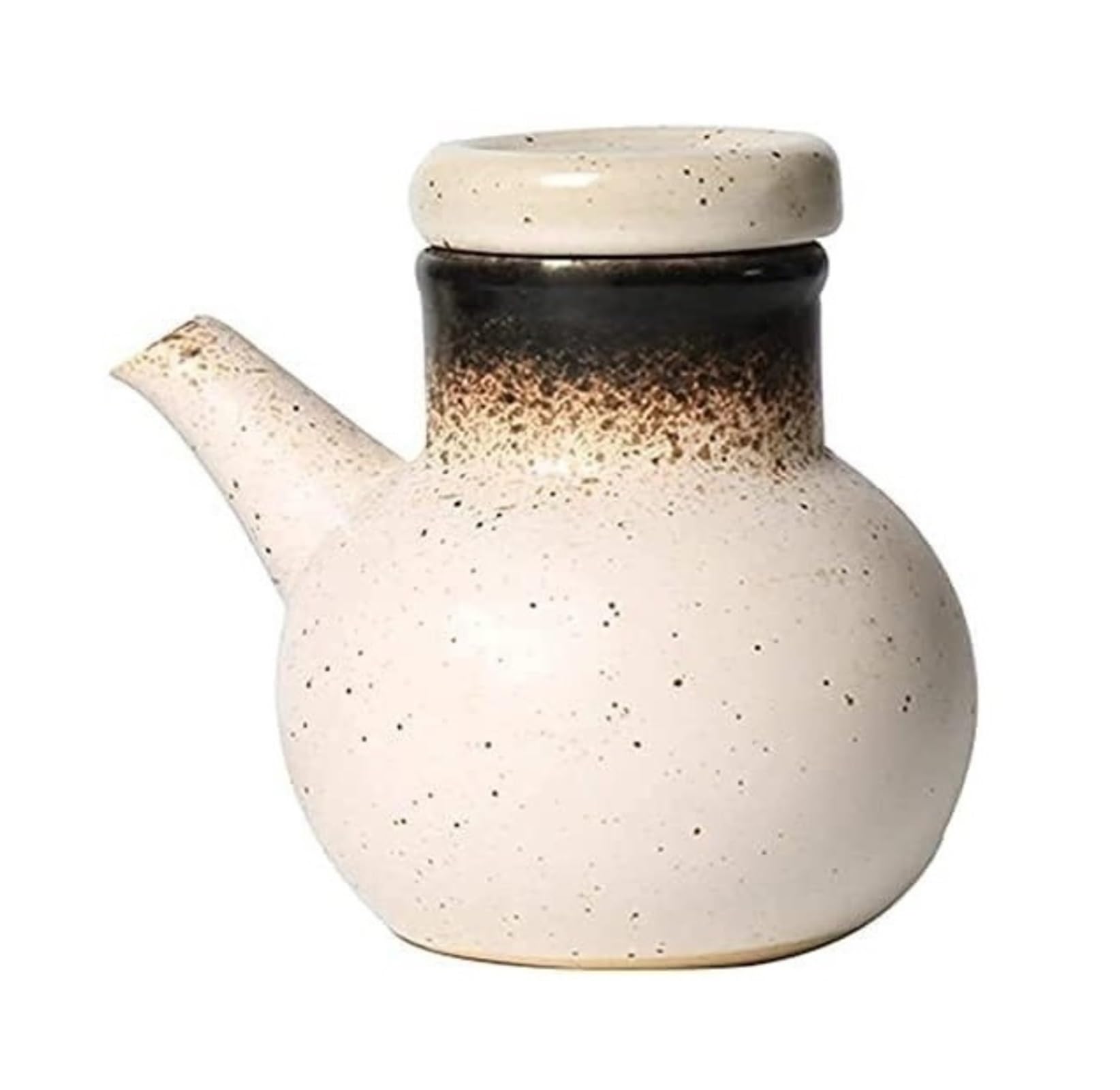 Dispenser per olio e aceto, bottiglia da tavolo in ceramica per salsa di soia o aceto, perfetta per cena, liquida in cucina