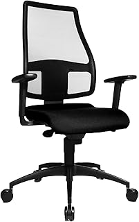 TOPSTAR SN10HW50 - Silla de Escritorio de Oficina, de poliéster, Color Negro y Dorado