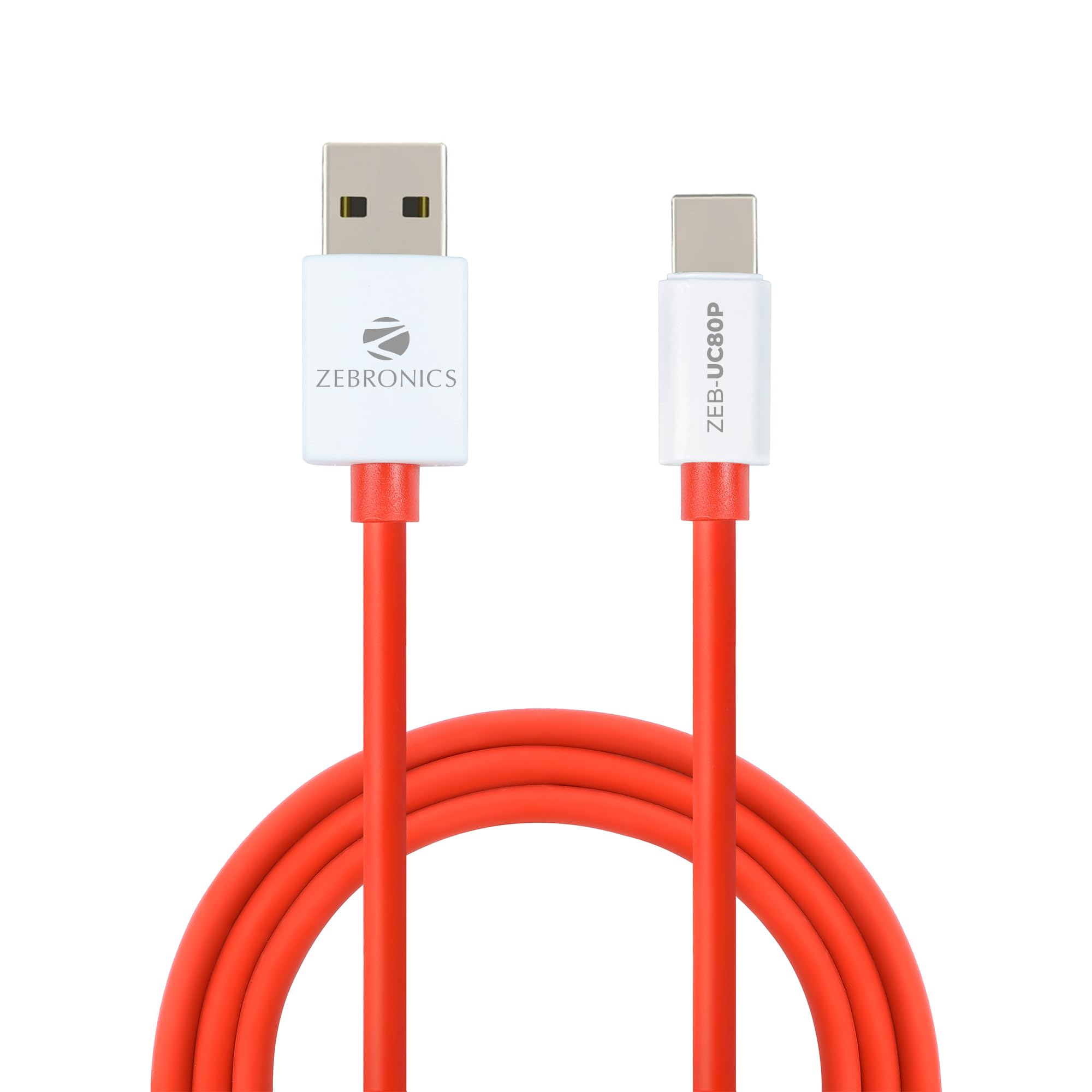 ZEBRONICS UC80P USB - Type C Cable, 80 Watts, Rapid Charging, Charge & Sync, 1 Meter| Samsung | OnePlus | Xiaomi | Realme | Oppo (B0CYWRBWKK) Amazon Price History, Amazon Price Tracker