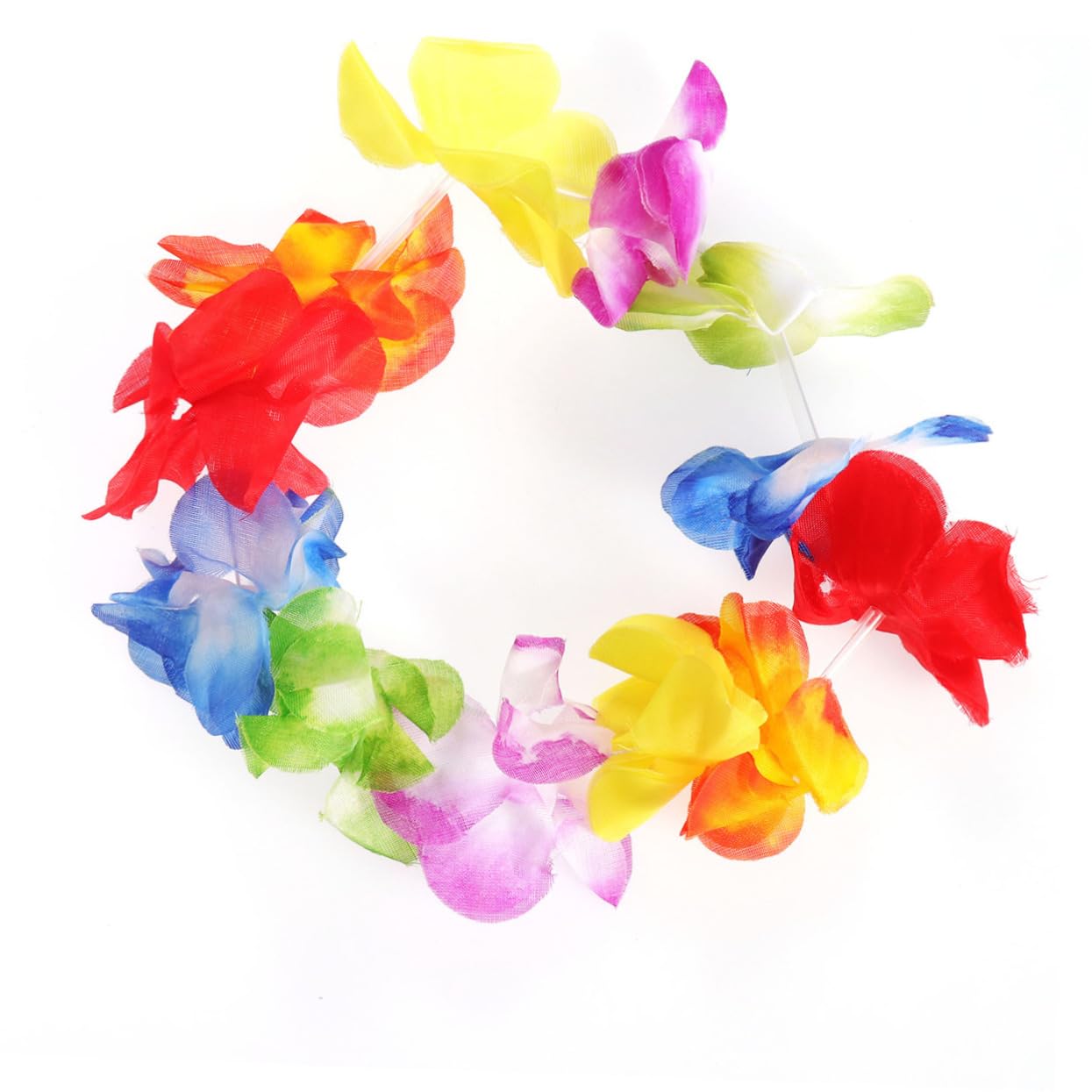 SHERCHPRY Tropical Grass Skirt Bras Flower Bracelets Headband Necklace Hawaiian Costume Set