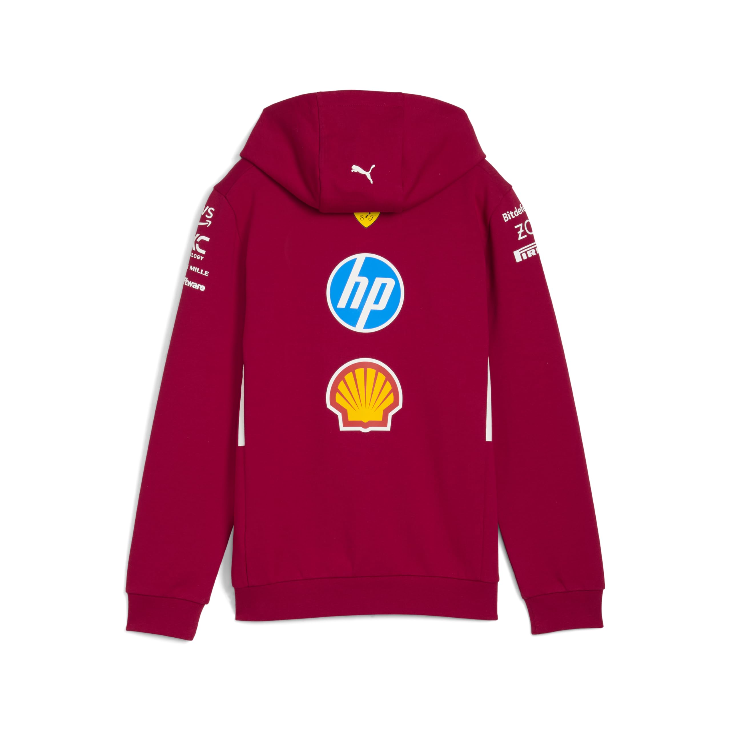 PUMA Scuderia Ferrari F1 Felpa con Cappuccio Team Bambino 2025 Rosso