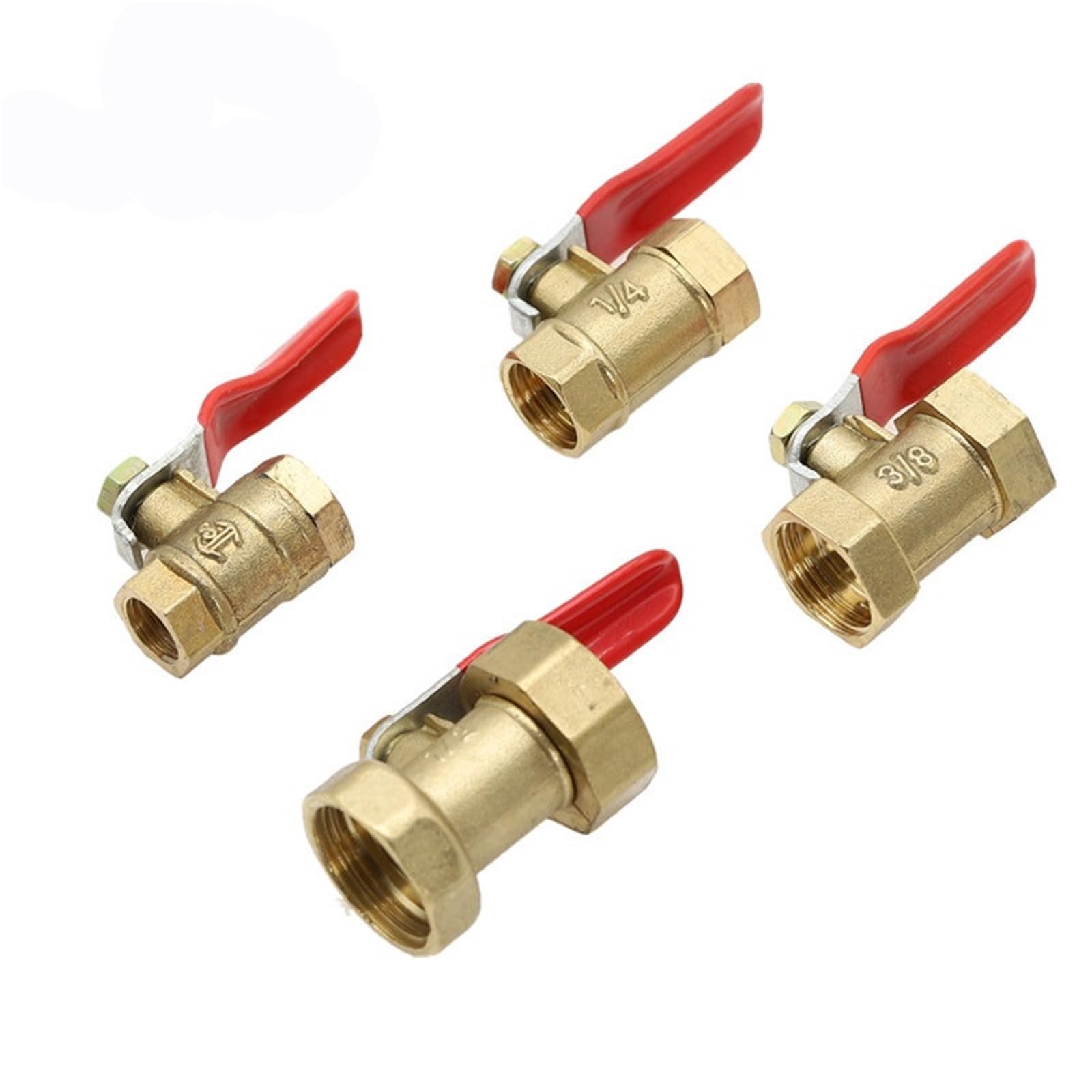 Válvula de bola de latón 1/2" hembra: acoplador hermético antirretorno para agua