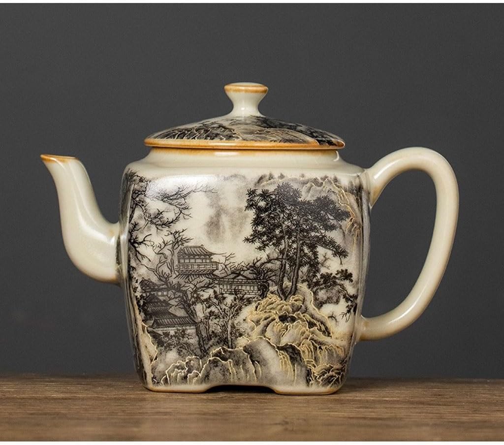 Ceramic Teapot Handmade Exquisite Teapot For Brewing Tea Household Ceramic Teapot Single Pot Chinese Tea Kettle Tea Pot Ceramic