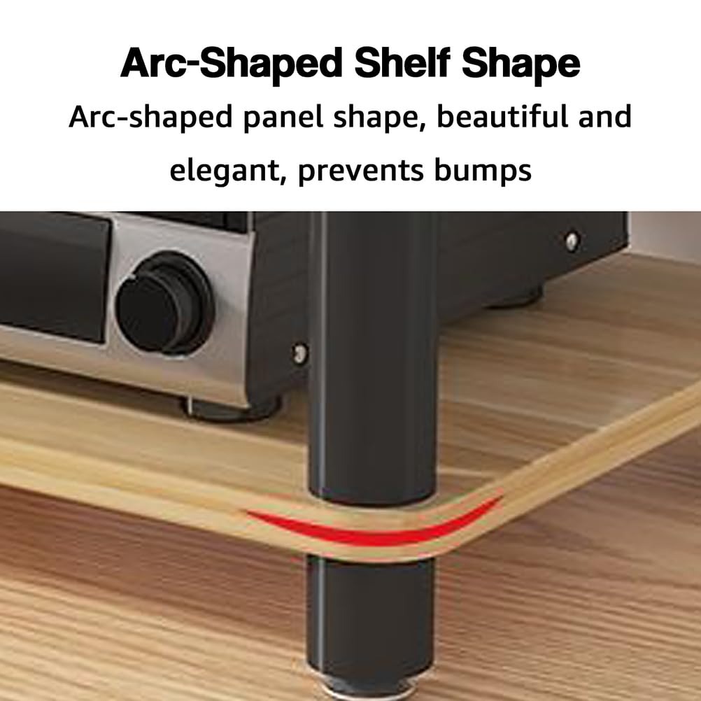 Supporto AV multimediale da scrivania, per video e audio, con ripiano in legno, armadio stereo aperto, armadio componente, mobiletto per componenti ad angolo, mobile portatile per scrivania per