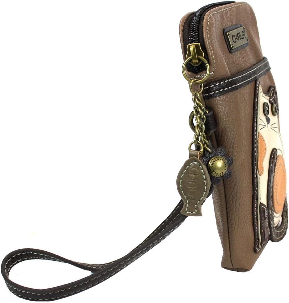 Chala Handbags Cat Cellphone Crossbody Handbag - Convertable Strap, Cat Lover Cat Mom