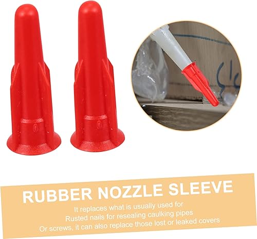 Miniatura 2 de Uonlytech 20 piezas Funda protectora de silicona removedor de calafateo tapas de botella de silicona Accesorios rojos Herramienta de acabado de