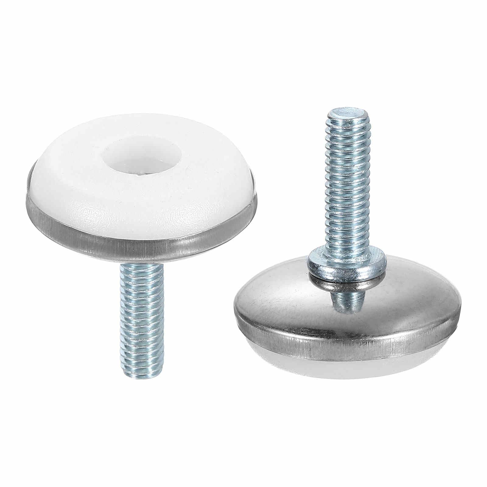 DTGN M6x20x30(DxLxOD) Screw on Furniture Glide Leveling Feet, 12Pack, Good for Furniture