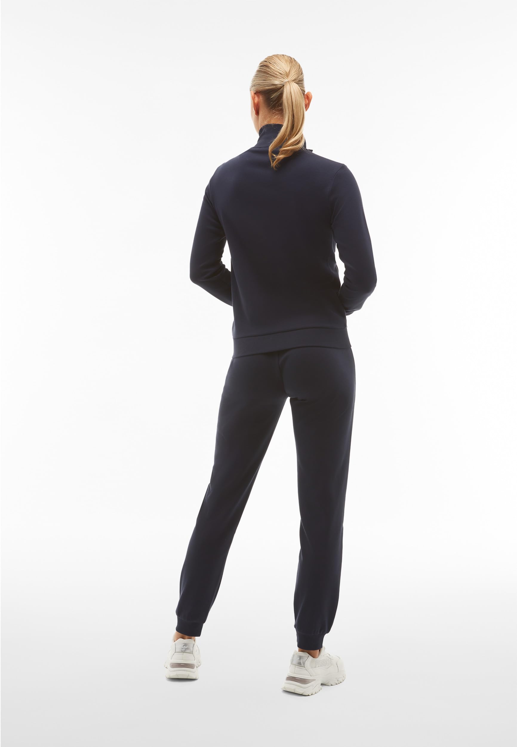 FREDDY - Tuta Donna Completa Sportiva in Cotone, Felpa Donna con Zip a Collo Alto e Pantaloni Tuta