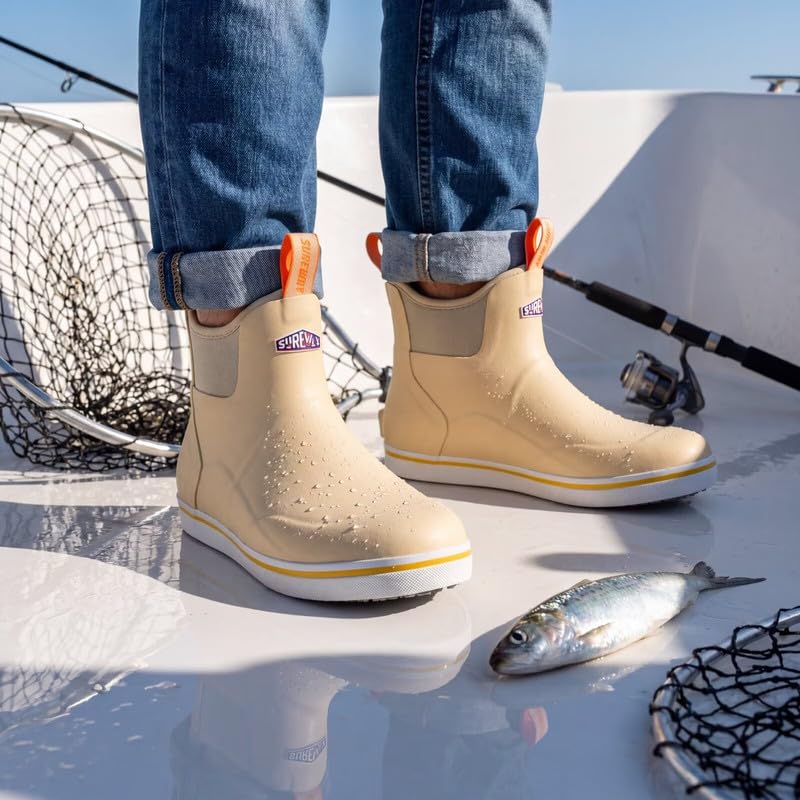 Image of SUREWAY Men's Waterproof Ankle Deck Boots