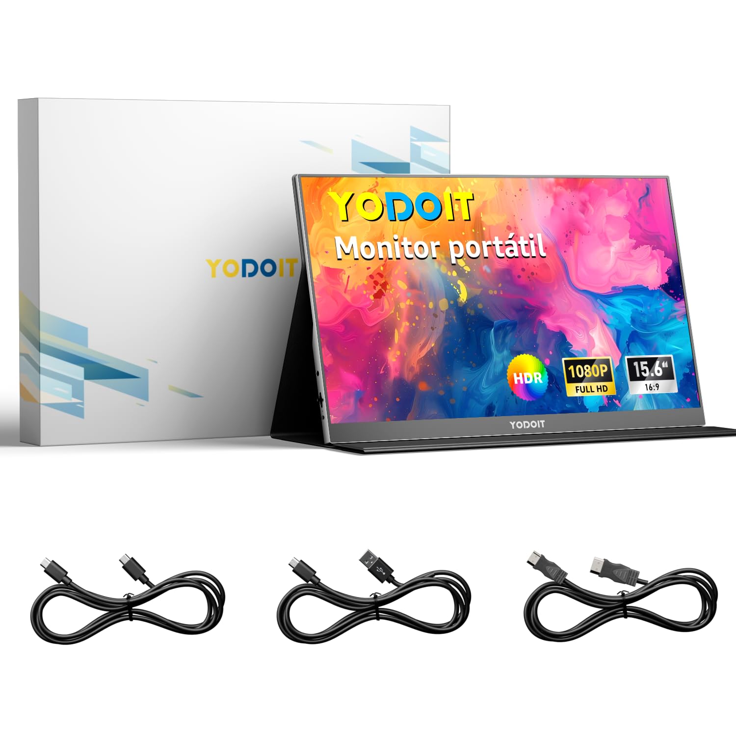 Yodoit Monitor Portátil 15,6