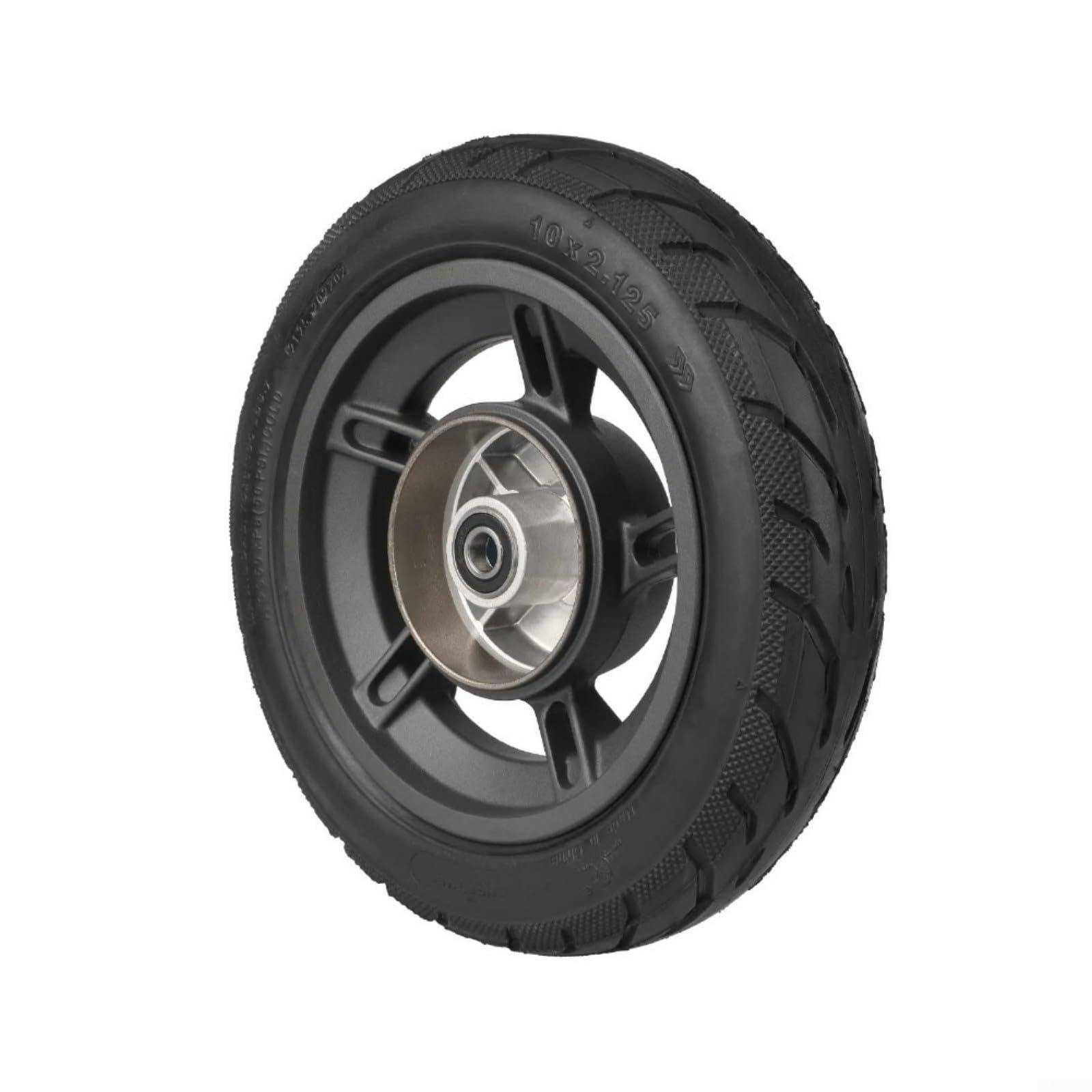 HpLive Aleación de Aluminio Buje de Rueda Montaje con Neumáticos Para Xiaomi Electric Scooter 4 Lite 2ª Generación, Llanta Delantera Trasera Recambio Negro Resistente Ligero