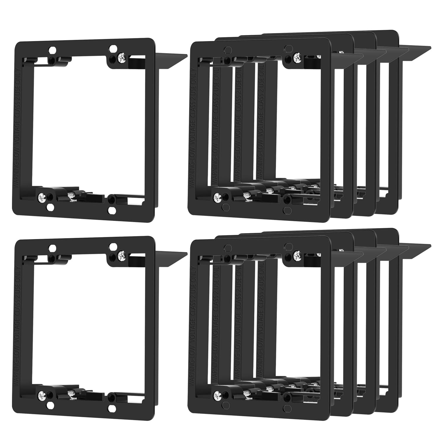 TNP 1 Gang Low Voltage Mounting Bracket, Old Work Drywall Box, Black — Amazon image 12