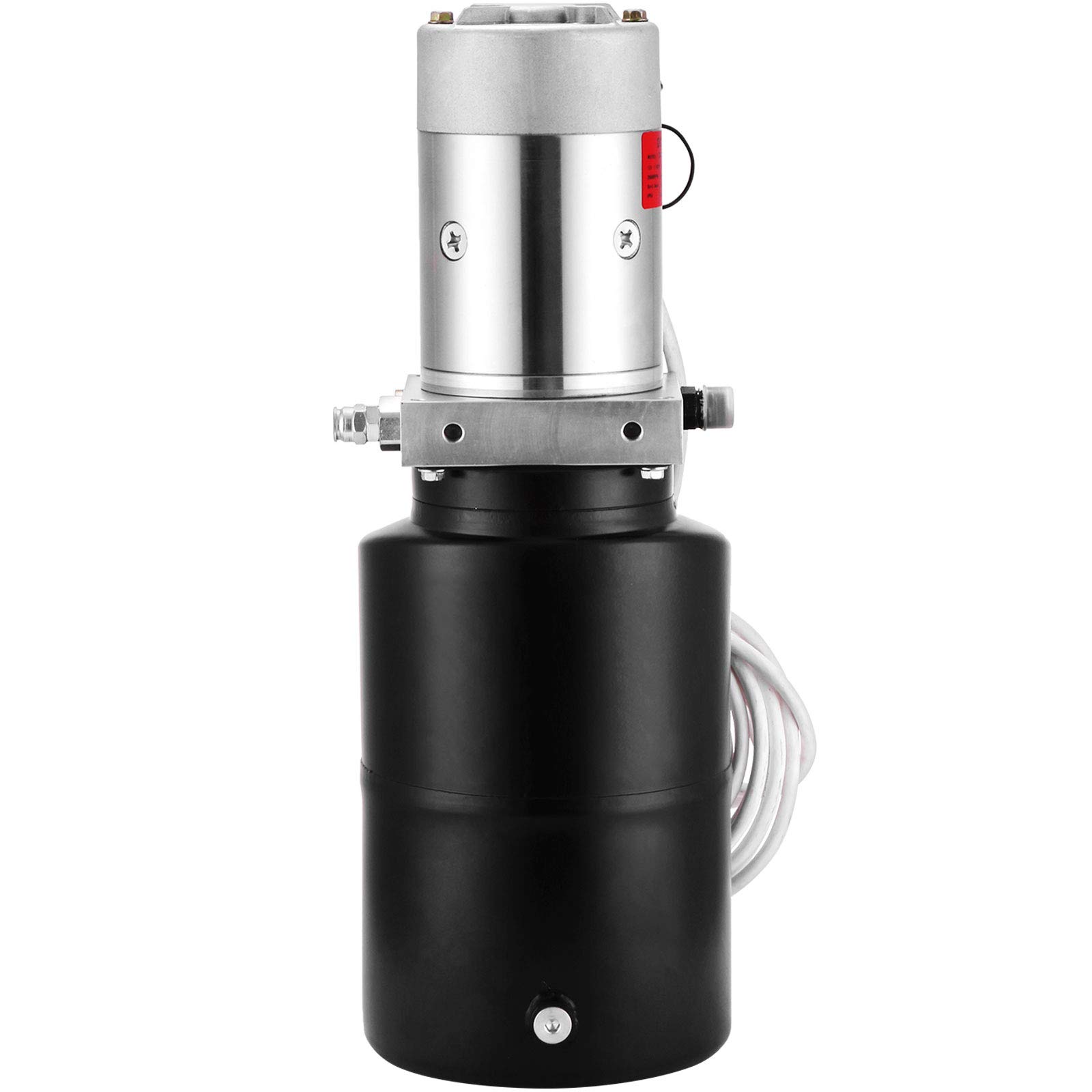 VEVOR 12V DC Hydraulic Pump Single Acting Hydraulic Power Unit 6 Quart