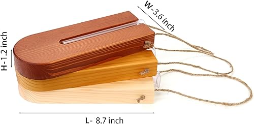 Miniatura 7 de Veichin Maceta de pared para interiores, jarrón de flores bohemio, estación de propagación, maceta colgante de madera, decoración de pared para sala