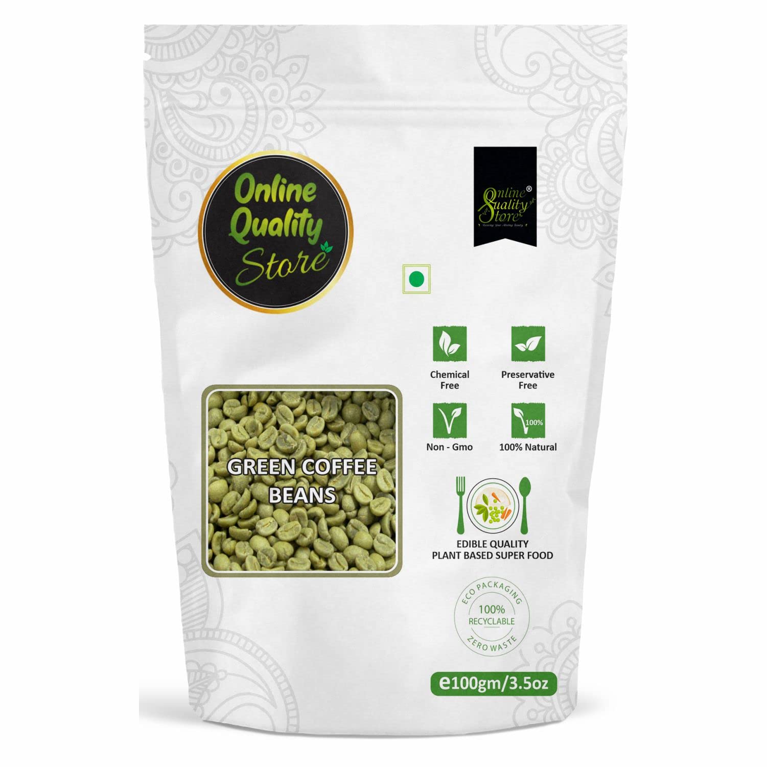 Online Quality Store Green Coffee Beans - 100g | Pure & Natural Coffee Beans for Weight Loss Management-image-37