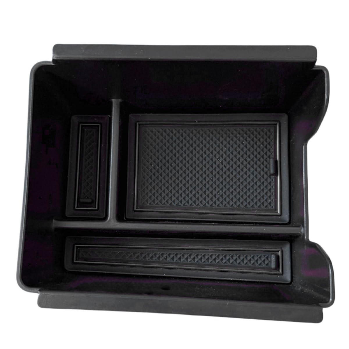 】Duster 3 compartimento de almacenamiento para consola central para Dacia Duster 3 2024-2025 2026 accesorios reposabrazos caja de almacenamiento organizador (sin freno de mano, negro)