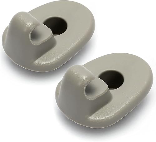 Miniatura 3 de Paquete de 2 clips de repuesto para visera solar compatibles con Jeep Liberty 2005-2012 y Dodge Nitro 2008-2012 de repuesto directo # 1AR26BD1AA,