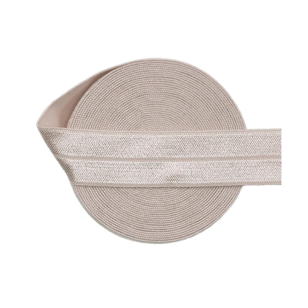 nylon suave goma cintura, Banda elástica de satén de licra, brillante, plegable, de 50 yardas, 3/4", 20 mm, for el pelo, diadema, adorno for costura de vestidos