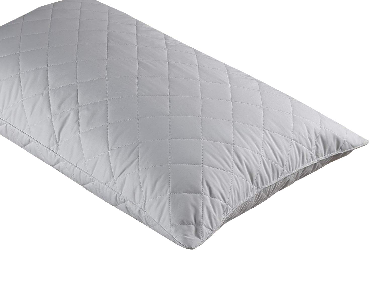 Original Sleep Company Bamboo Cotton Quilted Pillow Protector Pair - Machine Washable & Anti-Bacterial