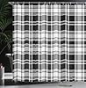 Lunarable Plaid Shower Curtain, Monochrome Style V... #2