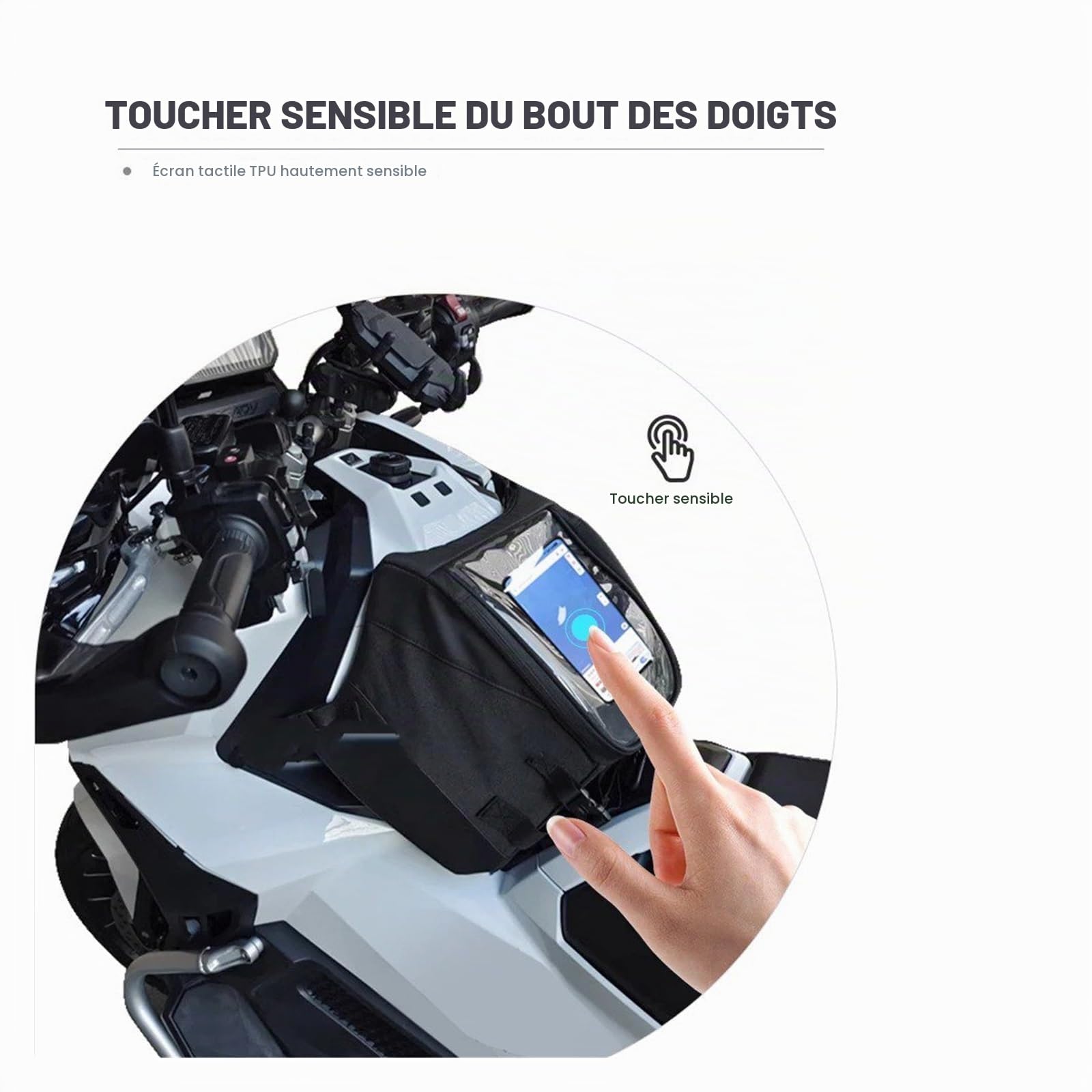 Sac Arrière moto pour NSS, FORZA, XADV, 750 X, ADV 750, FORZA750 Accessoires Rangement Moto Scooter Tunnel Réservoir Bagage
