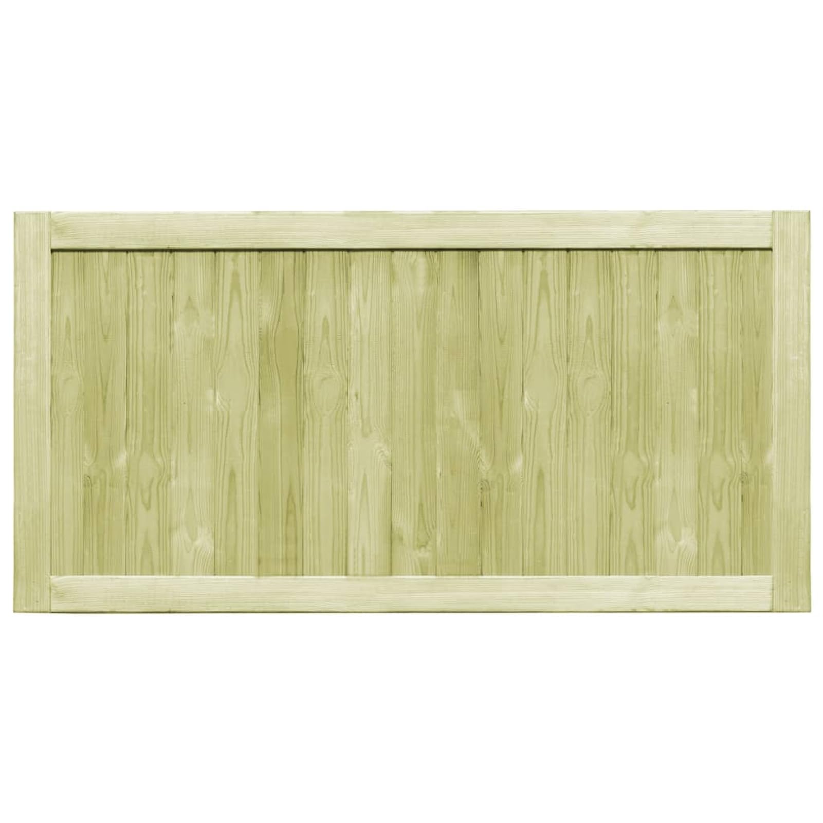 Homgoday Rustikales Kiefernholz-Gartentor, 150 x 75 cm, grün imprägniert, für sichere Eingänge Model45338