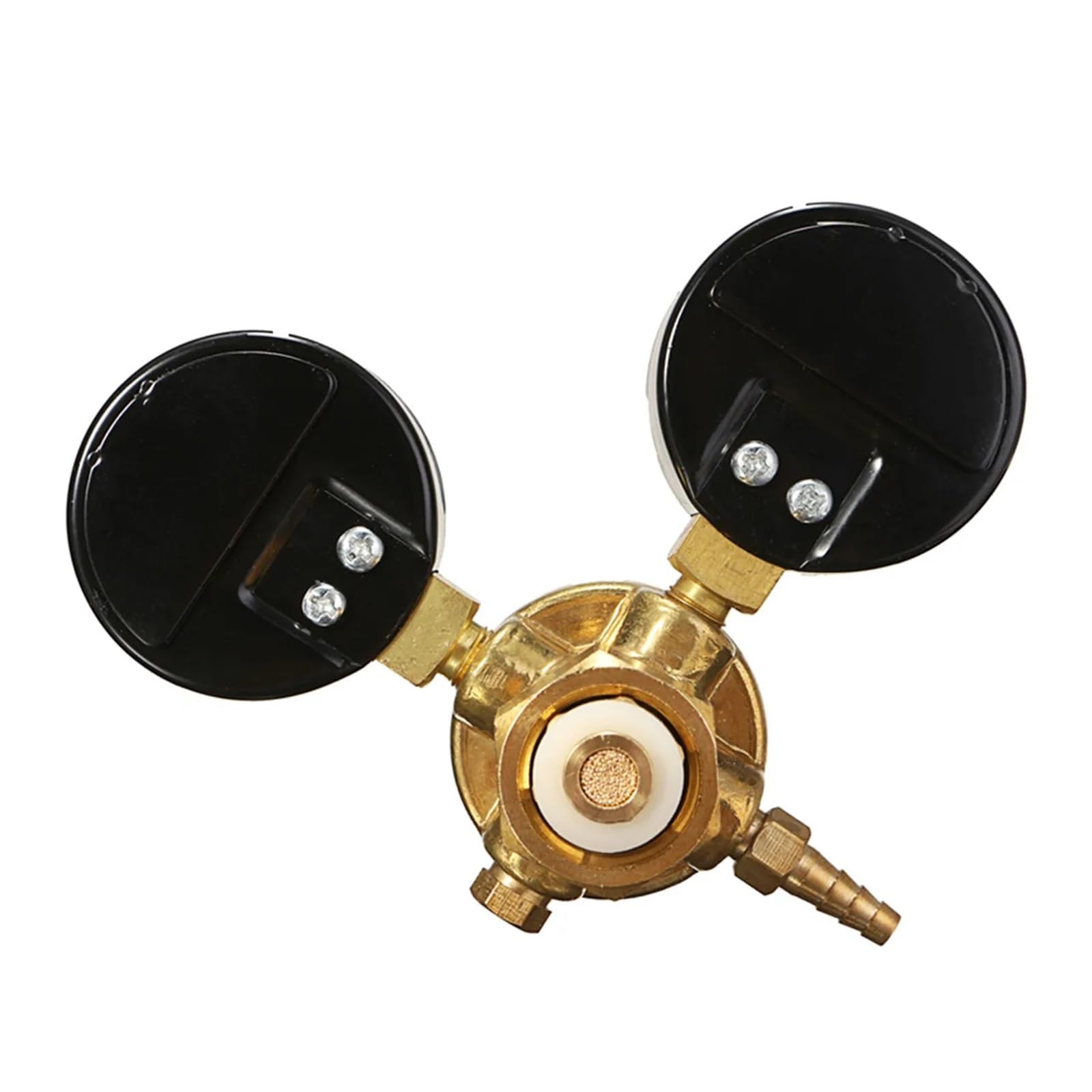 Regolatore di Pressione Pneumatica Regolatore di pressione, riduttore, Argon, CO2, bombola gas a doppio manometro, valvola controllo del flusso saldatura, filettatura W21.8 1/4