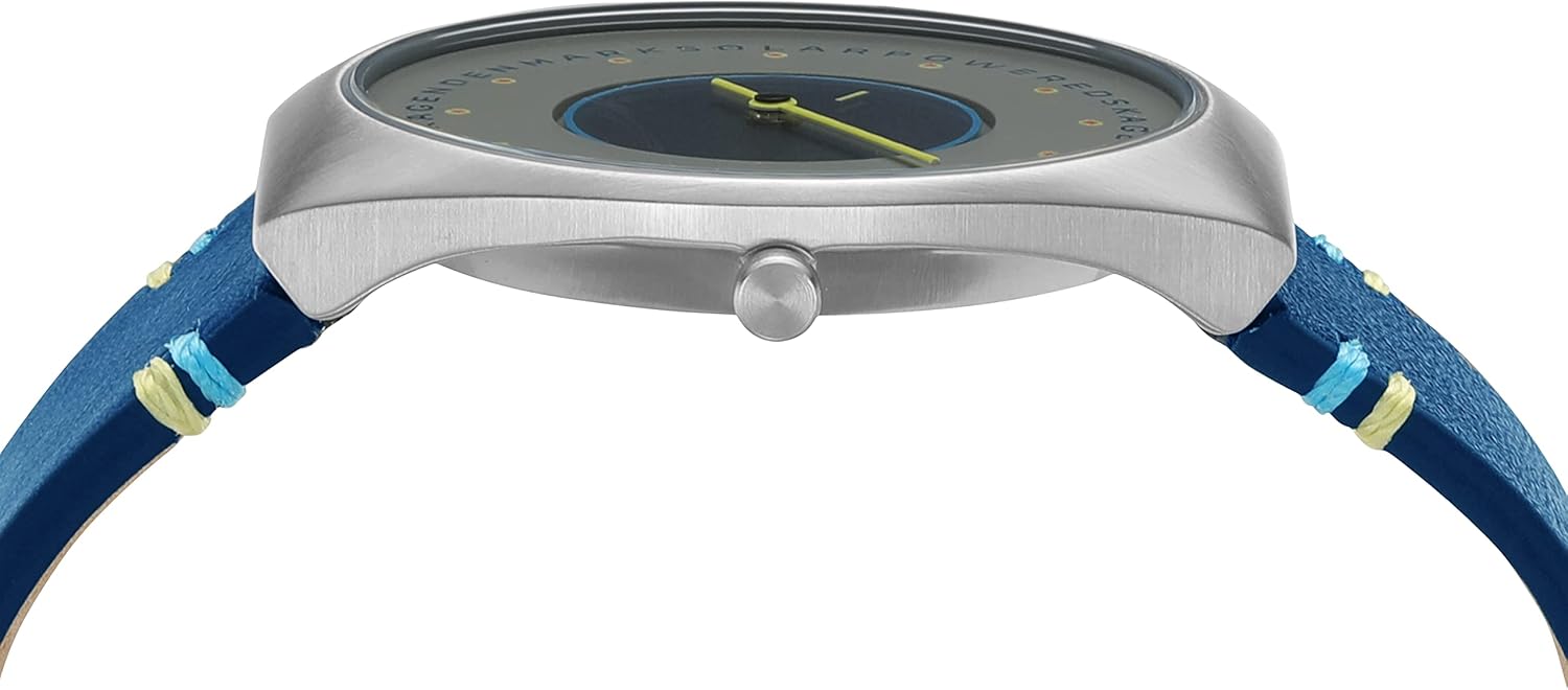 Skagen SKW6873 Grenen Solar Halo Watch, side view with crown