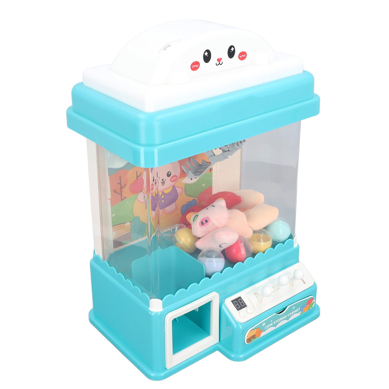 Mini Macchina per Afferrare i Giocattoli con Artigli per Bambini con Luci Lampeggianti e Suoni per Feste di Compleanno Divertente Gioco per Famiglie in Plastica 1 unità