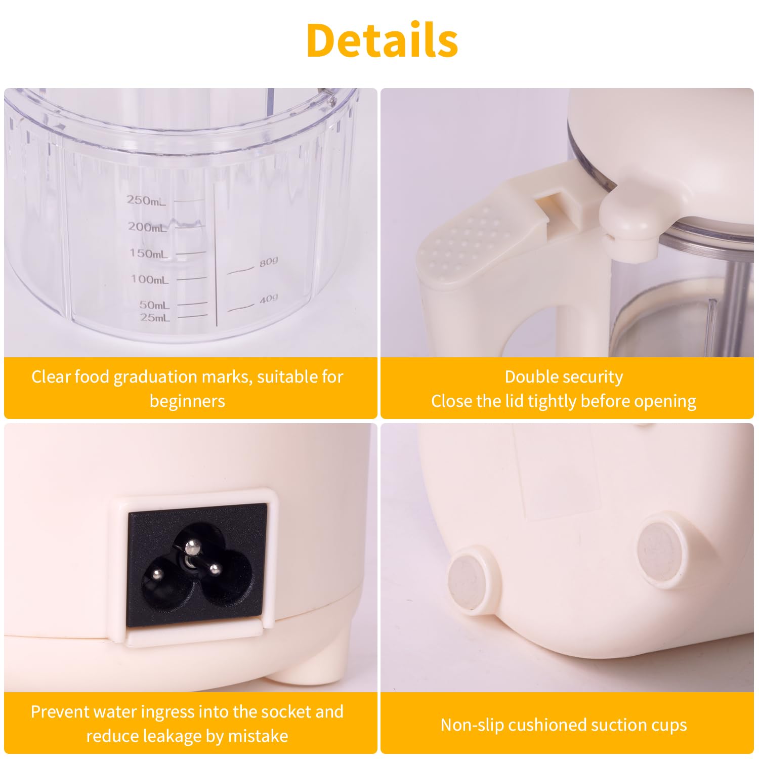 Cuiseur Mixeur Bébé, Robot de Cuisine Multifonctions pour Bébé, Cuiseur Vapeur Bebe, Mixeur-Cuiseur, Cuisson Vapeur, Sterilisateur, Robot Cuiseur