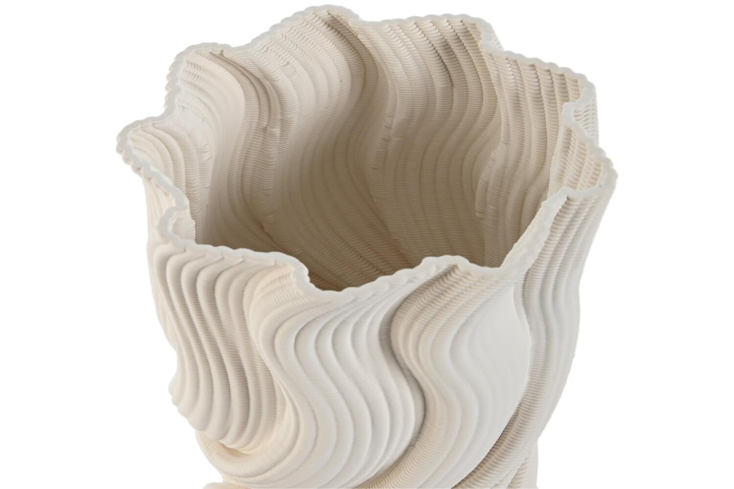 JARRON GRES 16X16X26 3D BLANCO