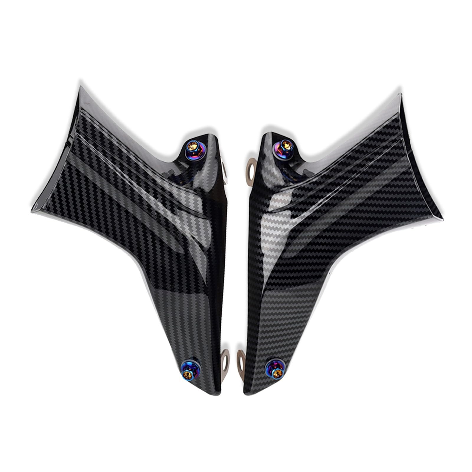 Motocicletta Aerodinamica Winglet Kit Per Triumph Per Daytona Per Moto2 765 675 675R ABS Per Thruxton Per 1200R 1200RS Moto Pinza Freno Condotto Raffreddamento Ad Aria(Style-1)
