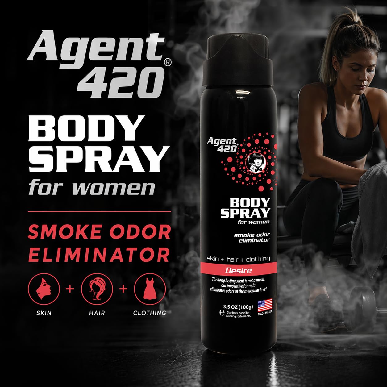 body spray to cover up cigarette smoke Amazon.com : Agent 420 Cannabis & Cigarette Smoke Odor Body Spray for  Women, 3.5 oz — Eliminates Odors at the Molecular Level (Desire) : Health &  Household