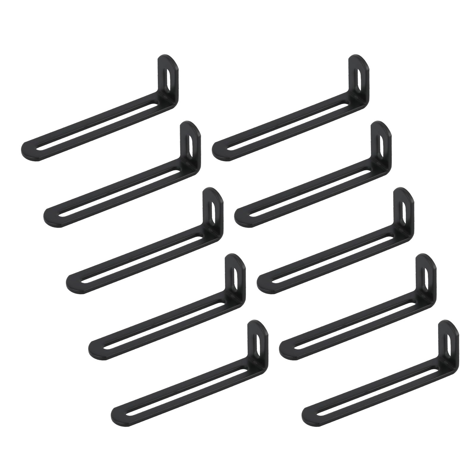 Iron Corner Brackets Set with Double Grooves Wall Mounting Rack for Secure Wall Mounting and Home Improvement Industrial Strength Angles Brackets
