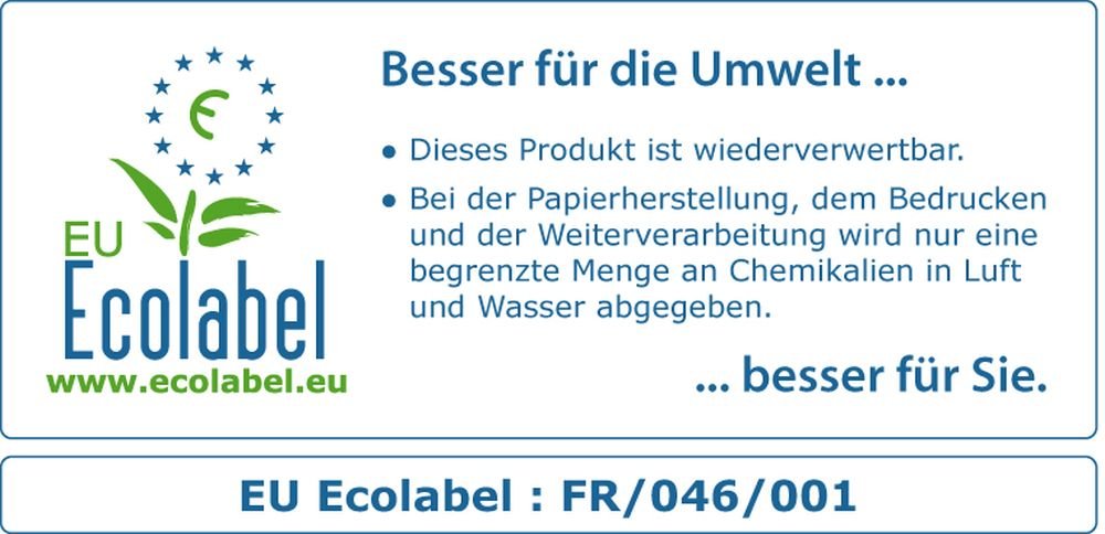 Landré Schulheft Oberschule A4, 20 Blatt, kariert mit 9 cm Rand, 25 Stück