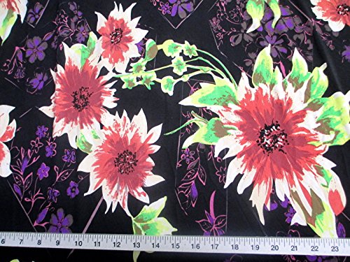 Discount Fabric Printed Jersey Knit ITY Stretch...