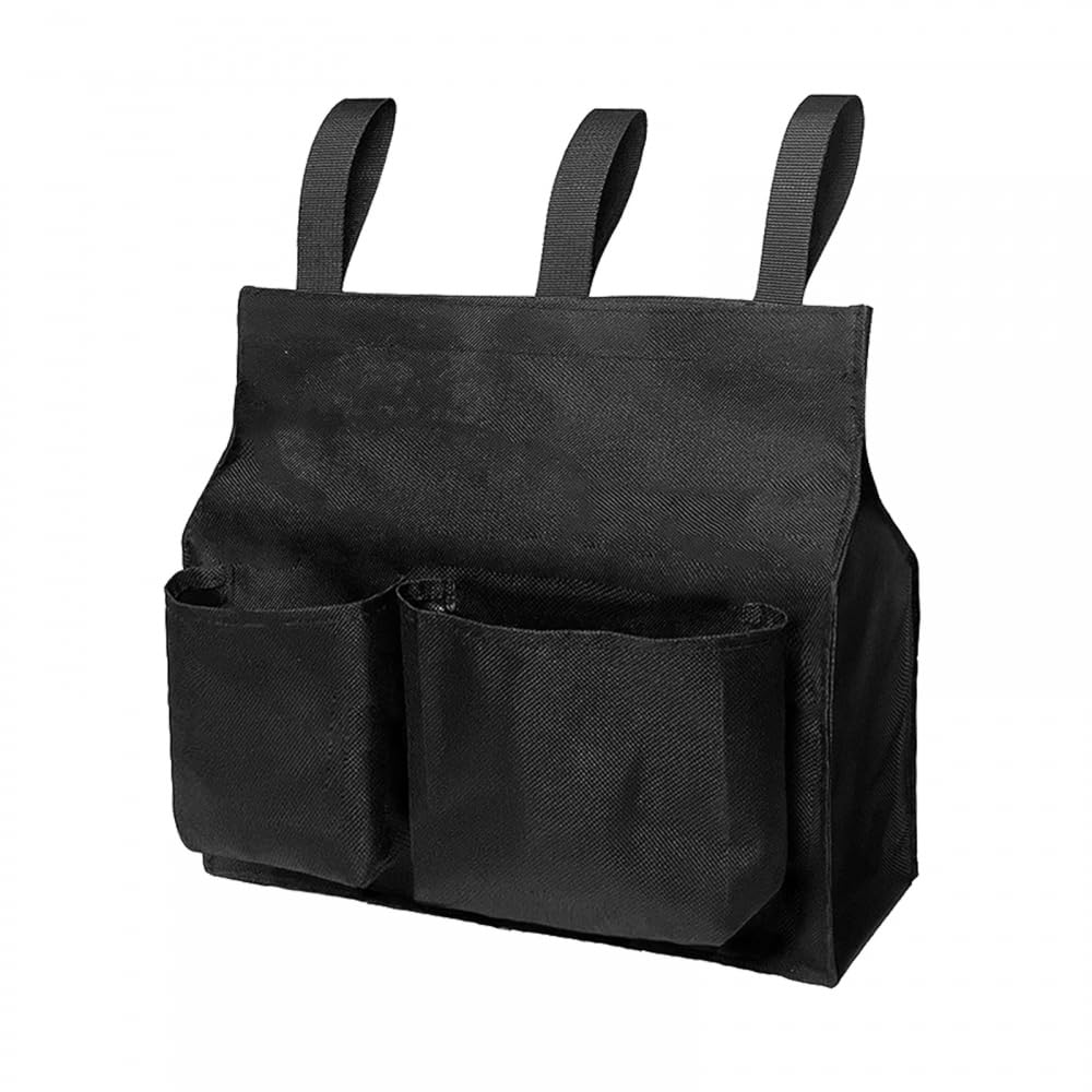 MiOYOOW Sac Balle d'arbitre, Sac Softball Arbitre Léger en Tissu Oxford avec 2 Poches Latérales Accessoires d'équipement d'arbitre Portable pour Baseball Softball, Clés, Cartes Score