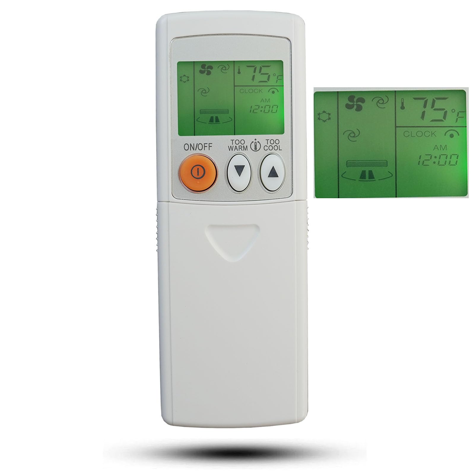 Télécommande compatible Mitsubishi Electric Mr Slim E12E79426 KM09E écran °F - 8