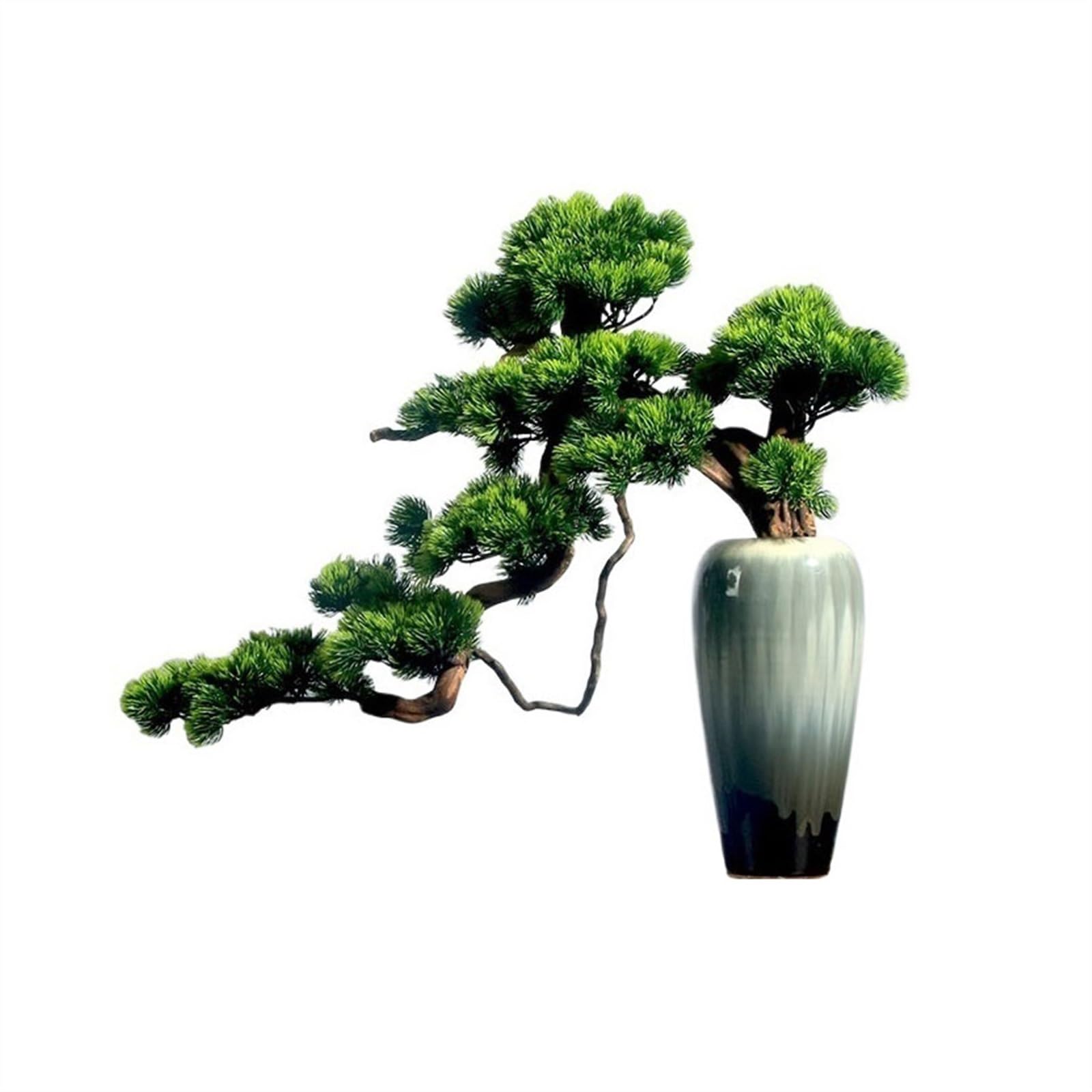 HCZKIUJY Bonsai Simulation Pine Tree Bonsai Office Ornaments Hotel Decoration Living Room Greenery Entrance Fake Greenery Ornaments Plant