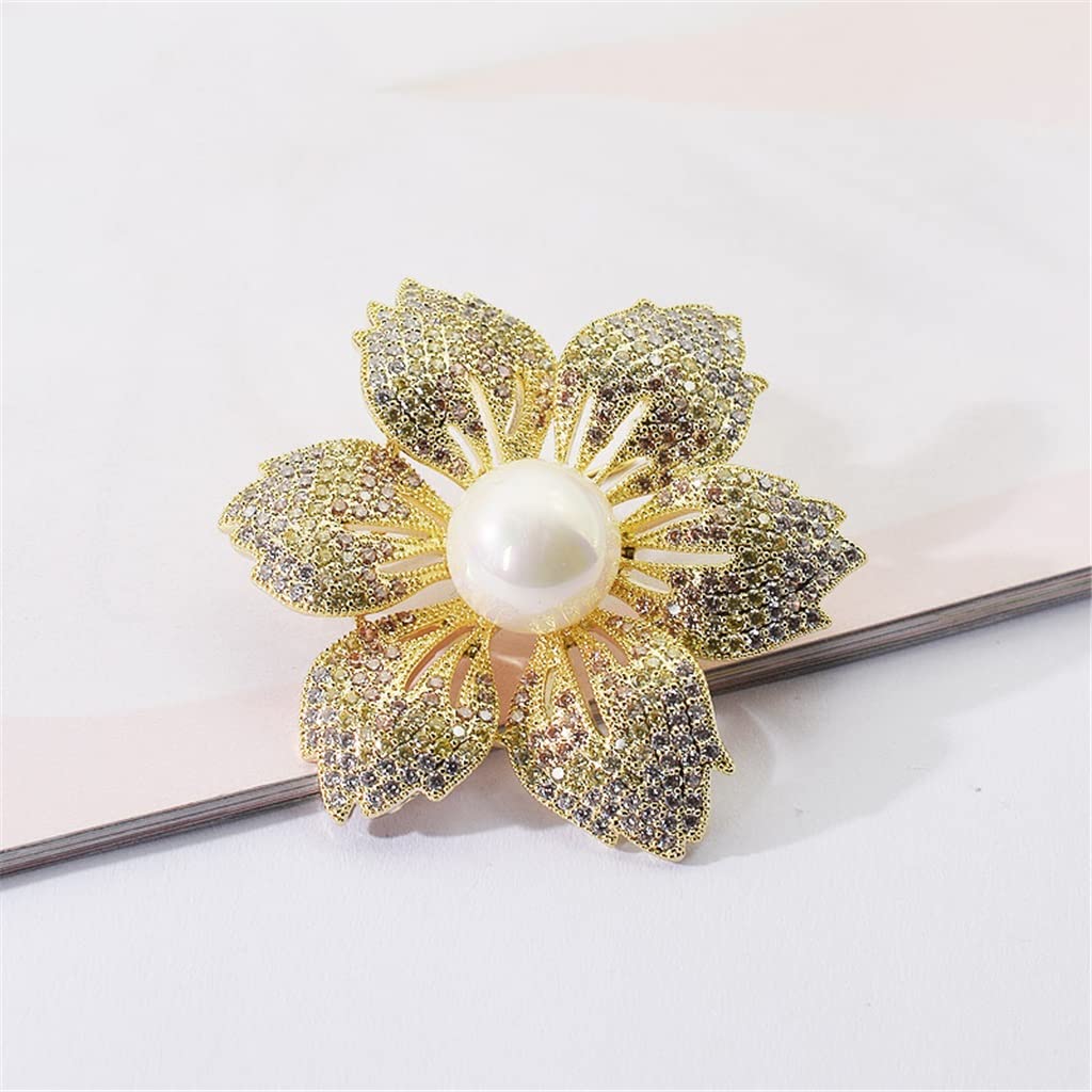 Geschenk Bauhinia Brosche Feminine Retro Anzug Mantelkleid Corsage Schmuck Schmuck