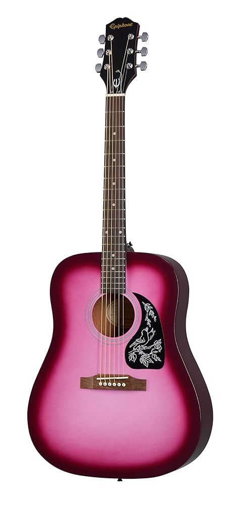 Epiphone ギター Epiphone Starling Dreadnought Acoustic Guitar Hot Pink Pearl