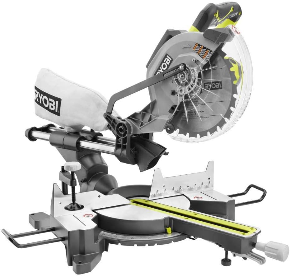 RYOBI TSS102L Sliding Miter Saw with Laser 15-Amp 10 in.