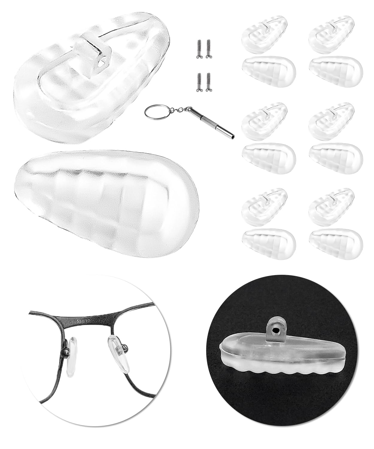 Amazon.com: 6 Pairs Replacement Nose Pads for Oakley Wiretap 2.0