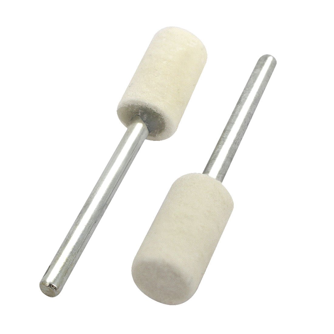 Aexit 3mm drill hole Abrasives Mounted 8mm Conical Wool bo-bs Buffing Bits 12 Pcs Model:75as642qo638