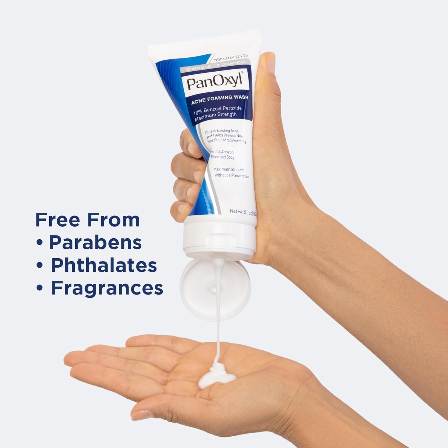 Acne Foaming Wash, lavaggio in schiuma per acne, detergente per viso delicato, per pulizia profonda dei pori, olio per pori, protezione solare minerale, per acne e tutte le tonalità della pelle, 1